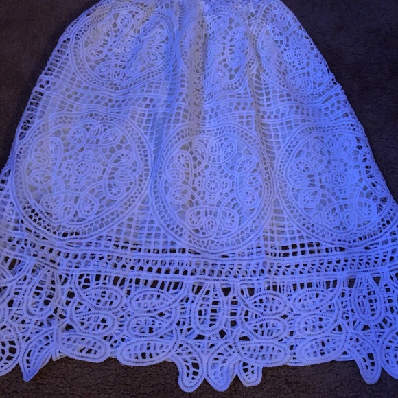 Sexy Party Dress Deep V Neck Backless Lace Dress - Picture 7 of 8